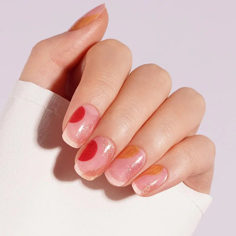 Abstract Geometric — Semi-Cured Gel Nail Wraps