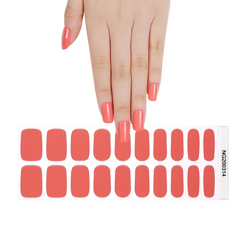 Brighten Your Inventory Orange Lacquer Wraps From — Semi-Cured Gel Nail Wraps