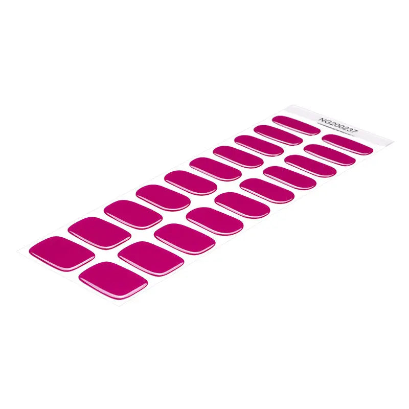Bulk Best Gel Sticker Wine Red Art — Semi-Cured Gel Nail Wraps