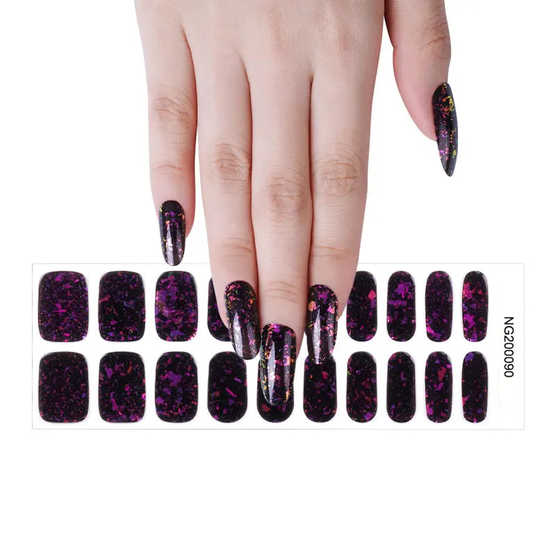 Purple Charm — Semi-Cured Gel Nail Wraps