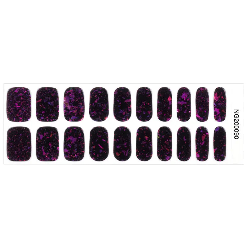 Purple Charm — Semi-Cured Gel Nail Wraps