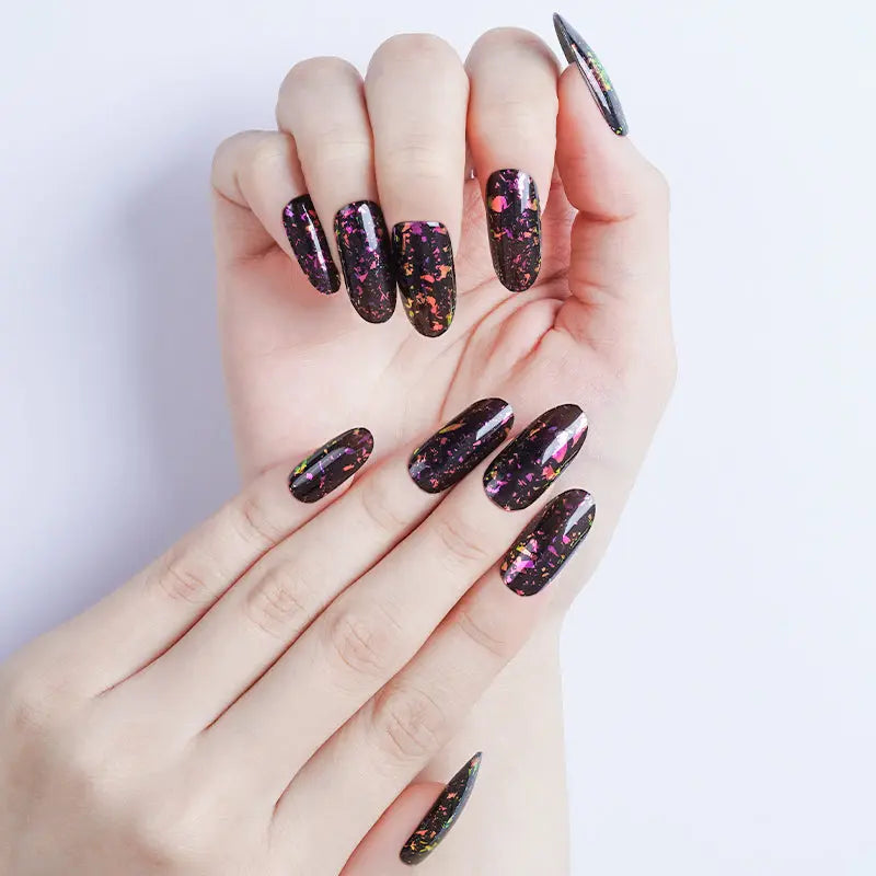 Purple Charm — Semi-Cured Gel Nail Wraps