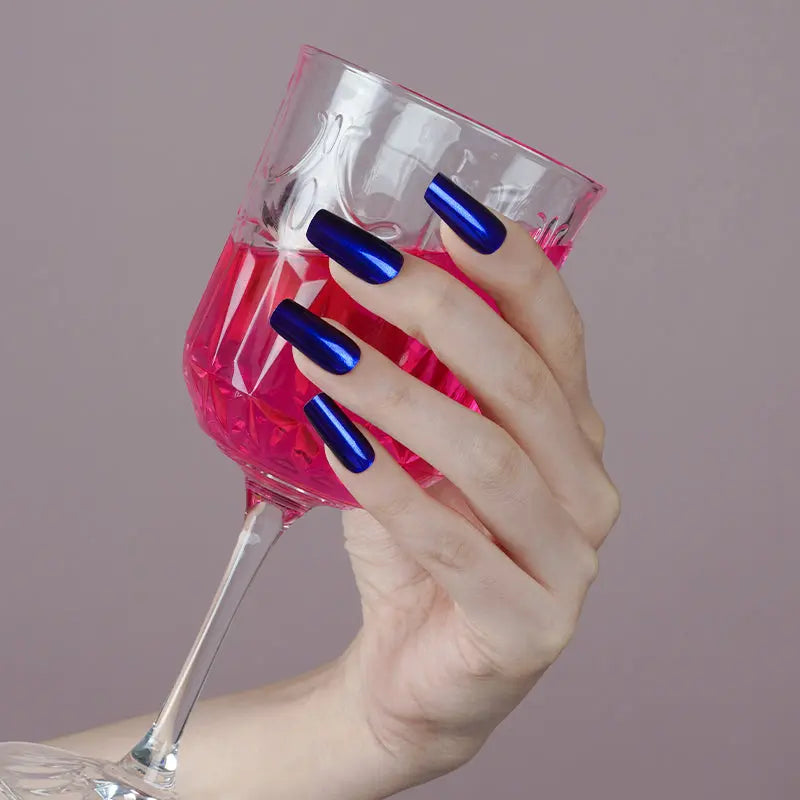 Aurora Klein Blue — Semi-Cured Gel Nail Wraps