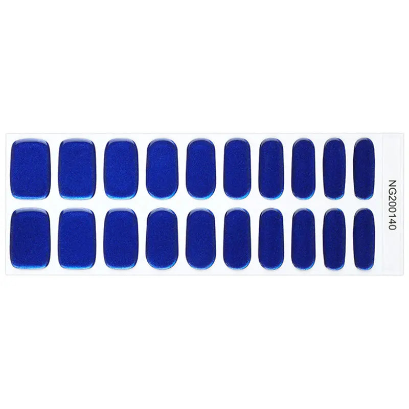 Aurora Klein Blue — Semi-Cured Gel Nail Wraps