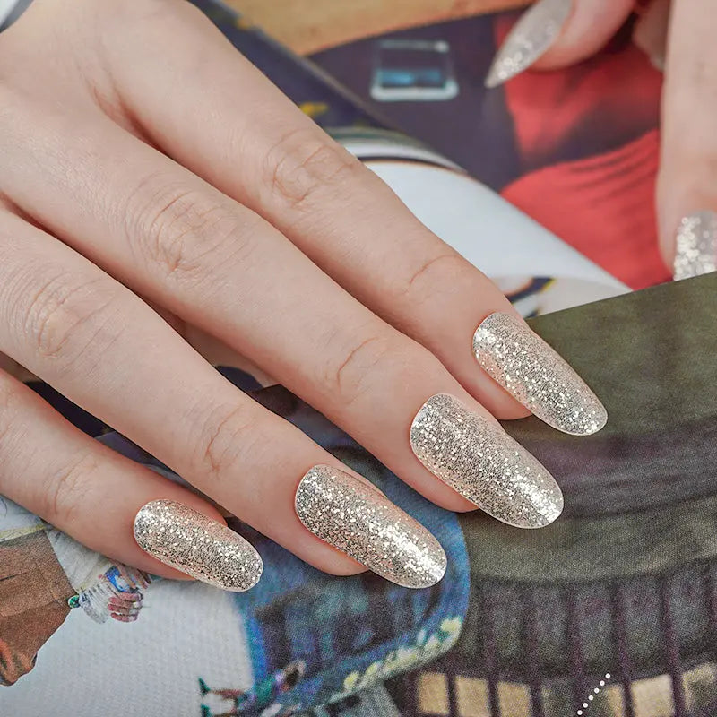Bright Glitter — Semi-Cured Gel Nail Wraps