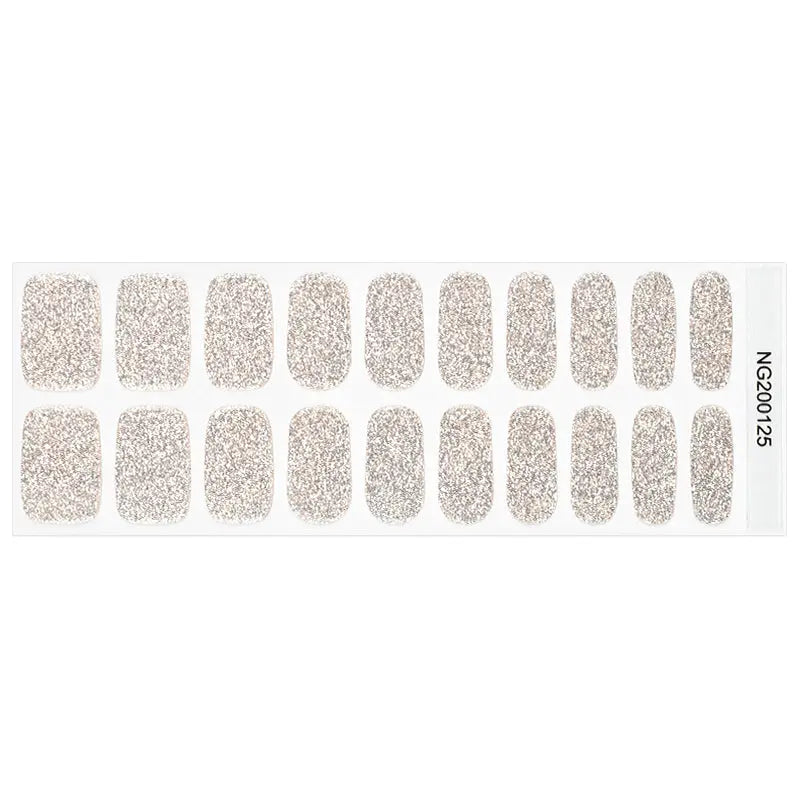 Bright Glitter — Semi-Cured Gel Nail Wraps