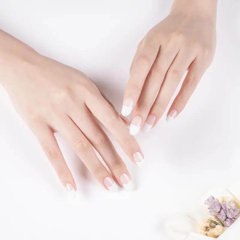Pure White — Semi-Cured Gel Nail Wraps