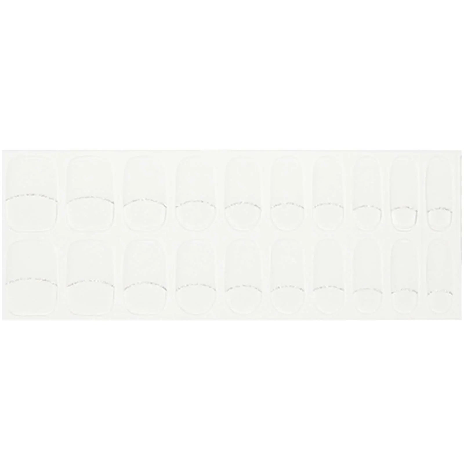 Pure White — Semi-Cured Gel Nail Wraps
