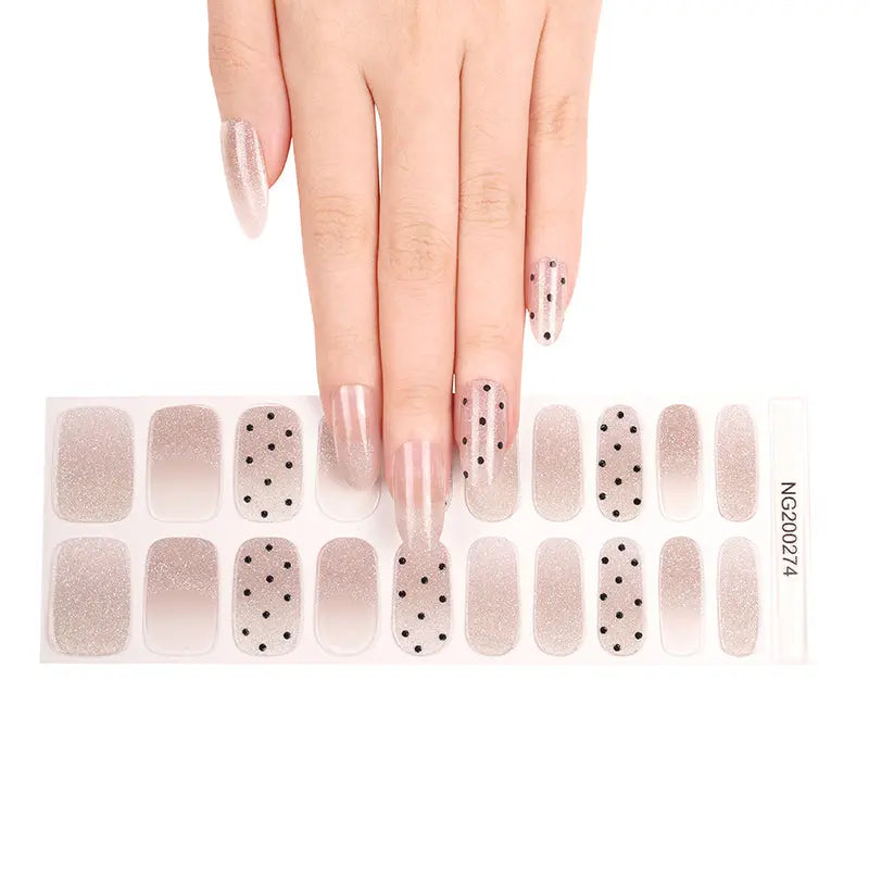 Bulk Order Best Gel Polka Dot Strips — Semi-Cured Gel Nail Wraps