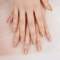 Bulk Order Brown Gel Laser Glitter Whoelsale Gel Stickers — Semi-Cured Gel Nail Wraps