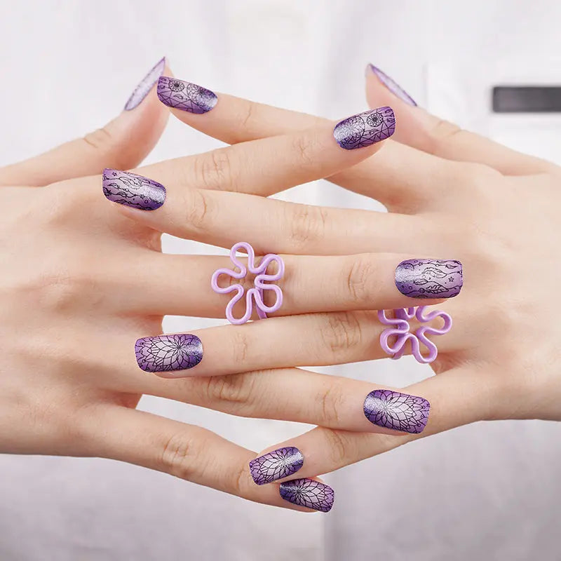 Bulk Order Dream Catcher Mandala Design Gel — Semi-Cured Gel Nail Wraps