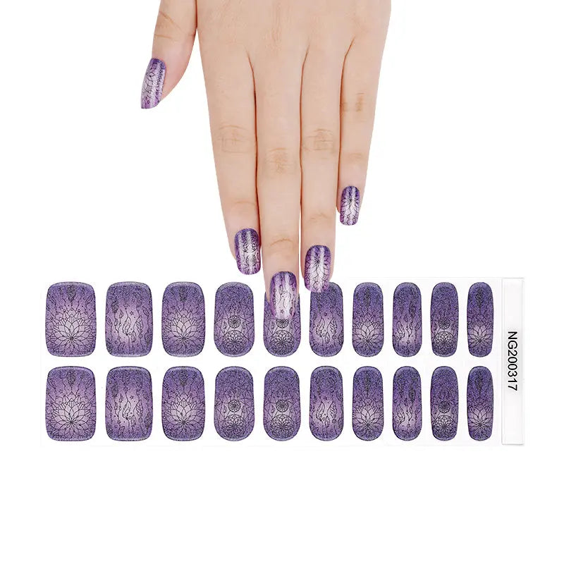 Bulk Order Dream Catcher Mandala Design Gel — Semi-Cured Gel Nail Wraps