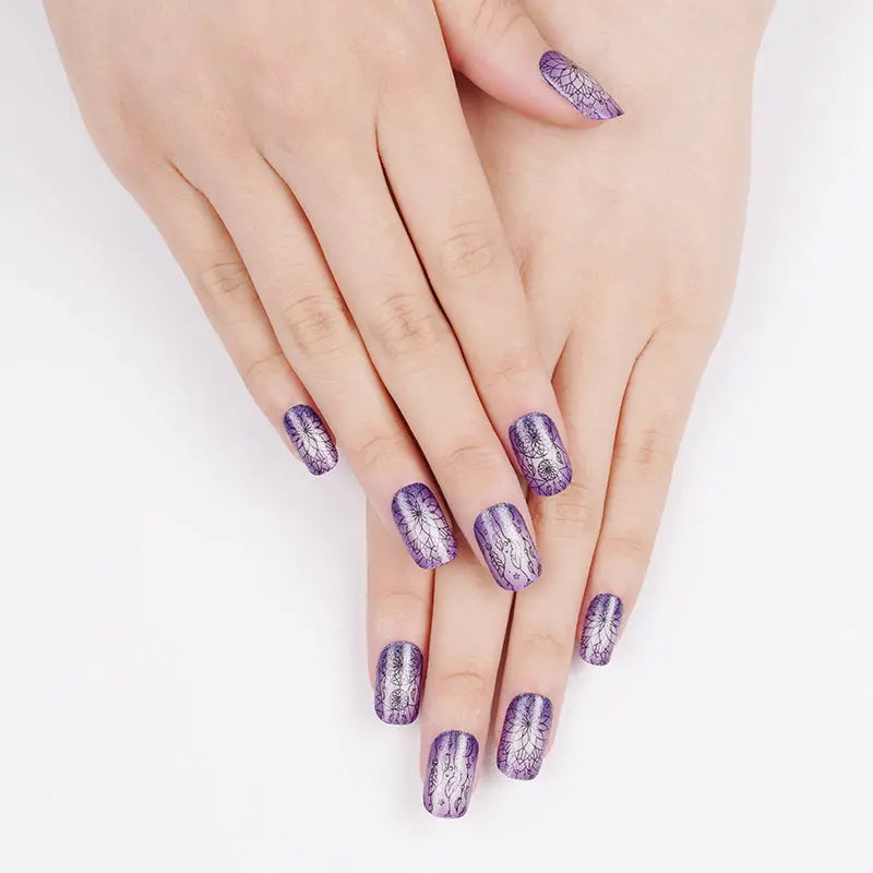 Bulk Order Dream Catcher Mandala Design Gel — Semi-Cured Gel Nail Wraps