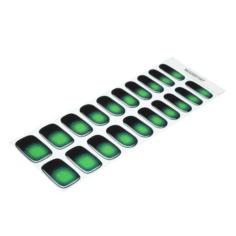 Bulk Order Uv Stickers Green Light — Semi-Cured Gel Nail Wraps
