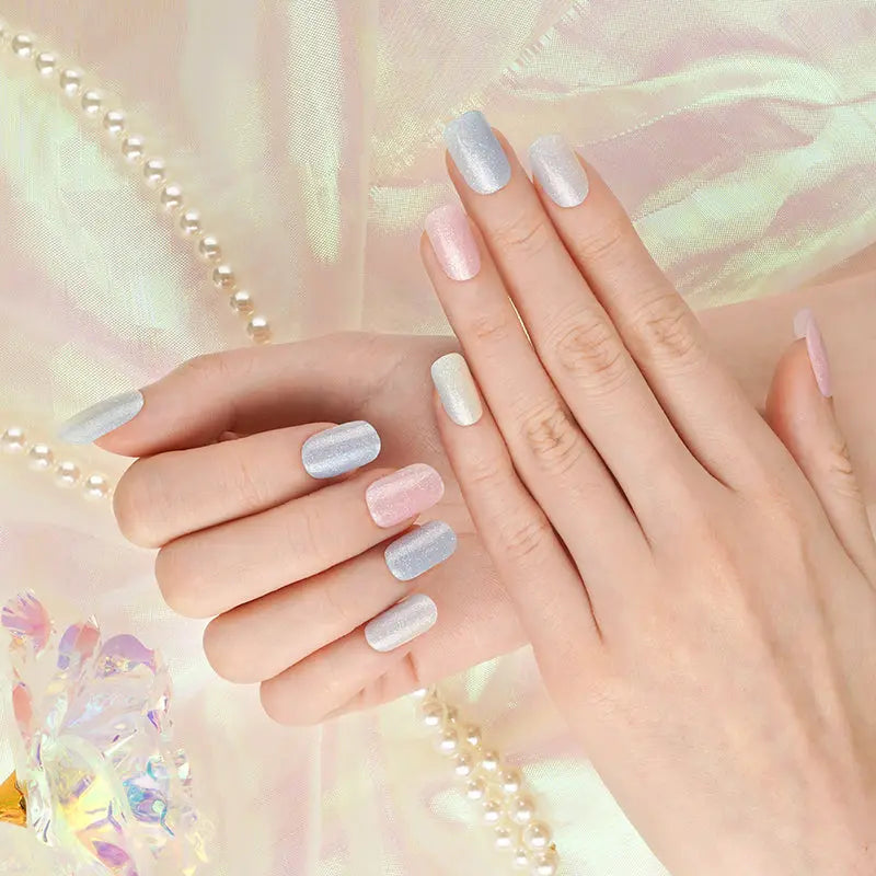 Bulk Orders: Uv Waterproof Rainbow Gel Stickers — Semi-Cured Gel Nail Wraps