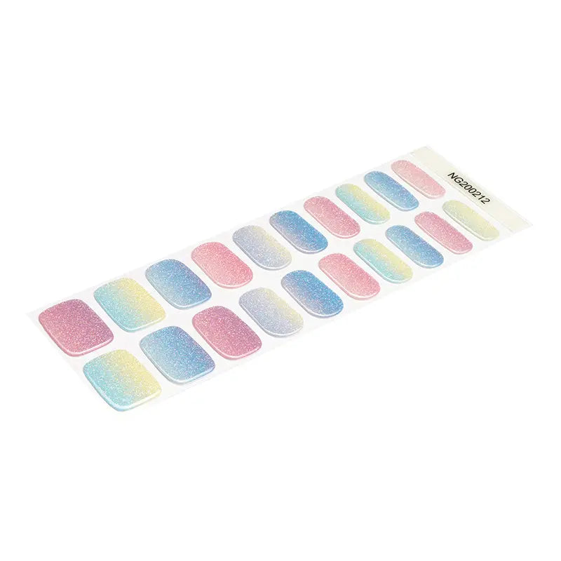 Bulk Orders: Uv Waterproof Rainbow Gel Stickers — Semi-Cured Gel Nail Wraps