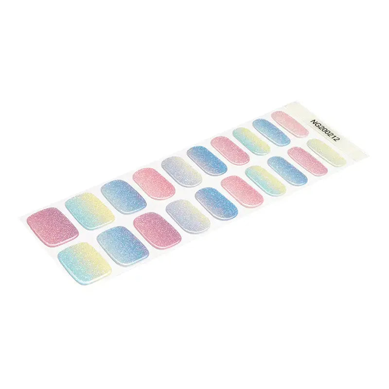 Bulk Orders: Uv Waterproof Rainbow Gel Stickers — Semi-Cured Gel Nail Wraps