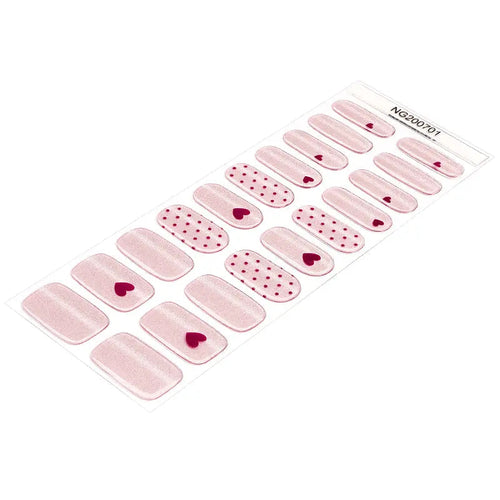 Cat-Eye And Heart — Semi-Cured Gel Nail Wraps