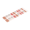 Cherry Blossom Sparkle Gel Gradated Silver Glitter Gel Stickers — Semi-Cured Gel Nail Wraps