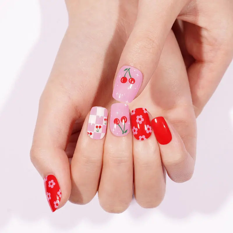 Cherry — Semi-Cured Gel Nail Wraps
