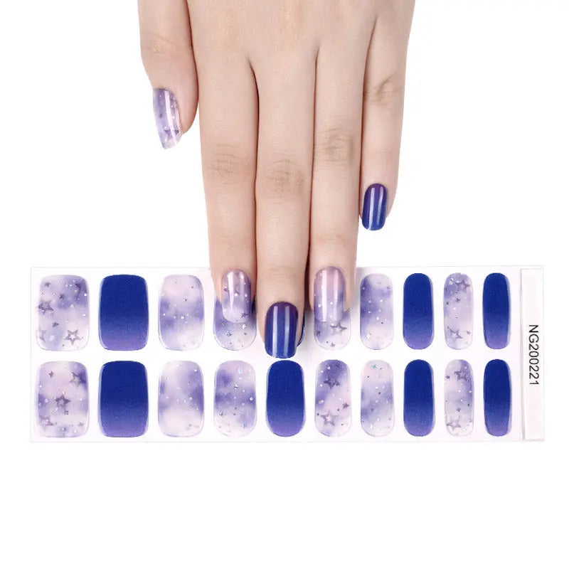 Create Your Own Stickers Star Art — Semi-Cured Gel Nail Wraps
