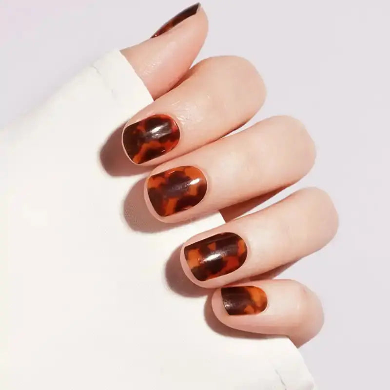 Amber Pattern — Semi-Cured Gel Nail Wraps