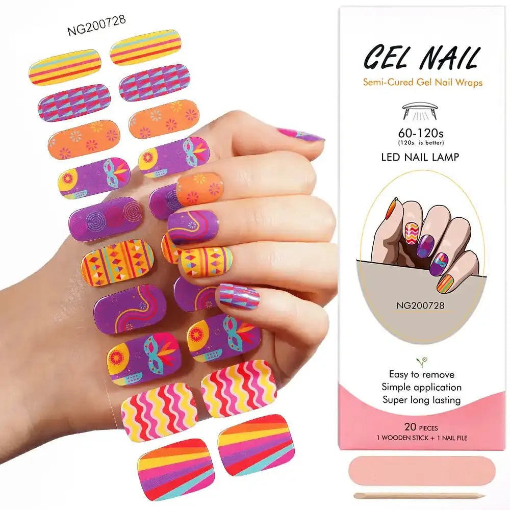 Carnival — Semi-Cured Gel Nail Wraps