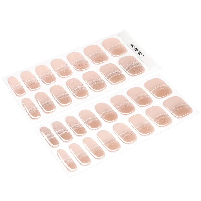 Cat-eye French Designs Strips — Semi-Cured Gel Nail Wraps
