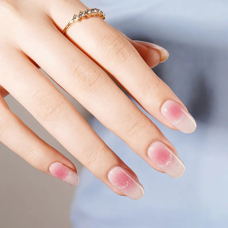 Cat-eye Designs Pink Ombre Strips — Semi-Cured Gel Nail Wraps