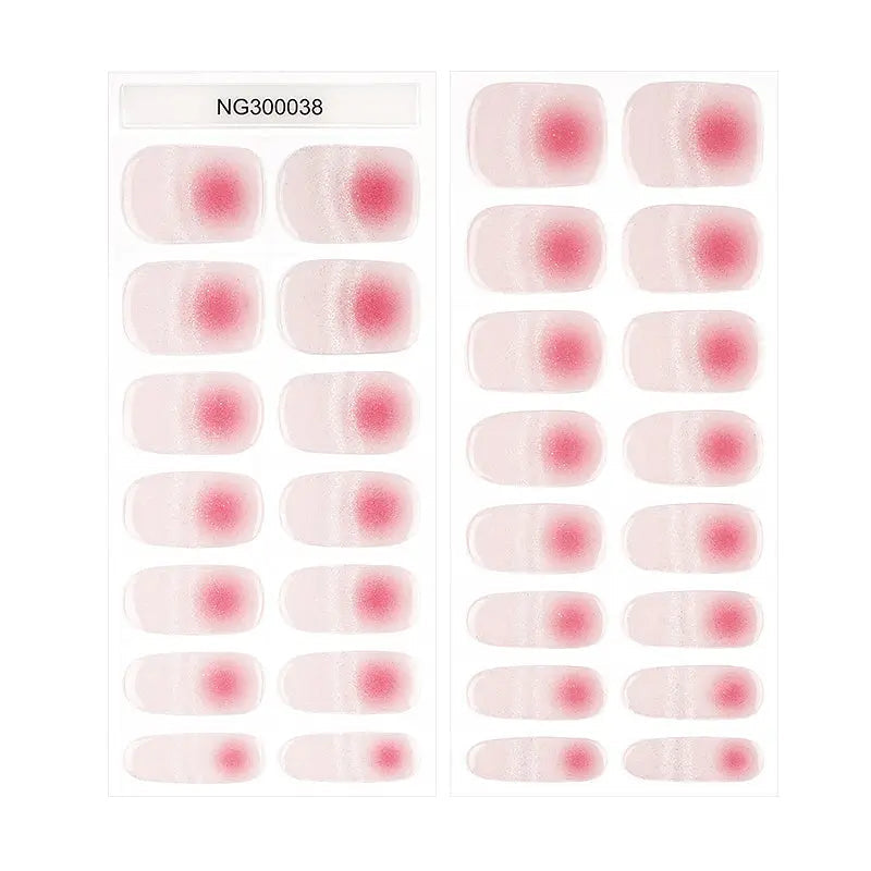 Cat-eye Designs Pink Ombre Strips — Semi-Cured Gel Nail Wraps