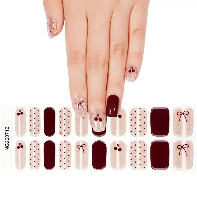 Cherry — Semi-Cured Gel Nail Wraps