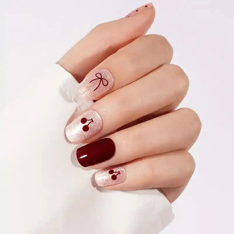 Cherry — Semi-Cured Gel Nail Wraps