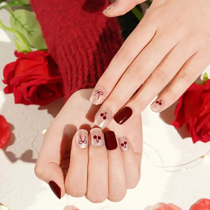 Cherry — Semi-Cured Gel Nail Wraps