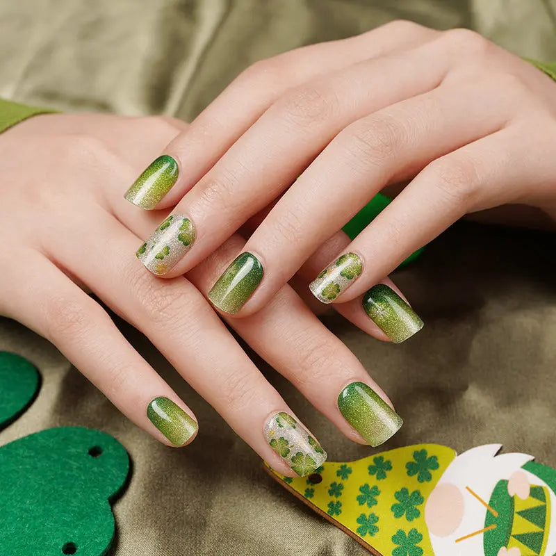 Clover Designs Gel With Uv Light — Semi-Cured Gel Nail Wraps