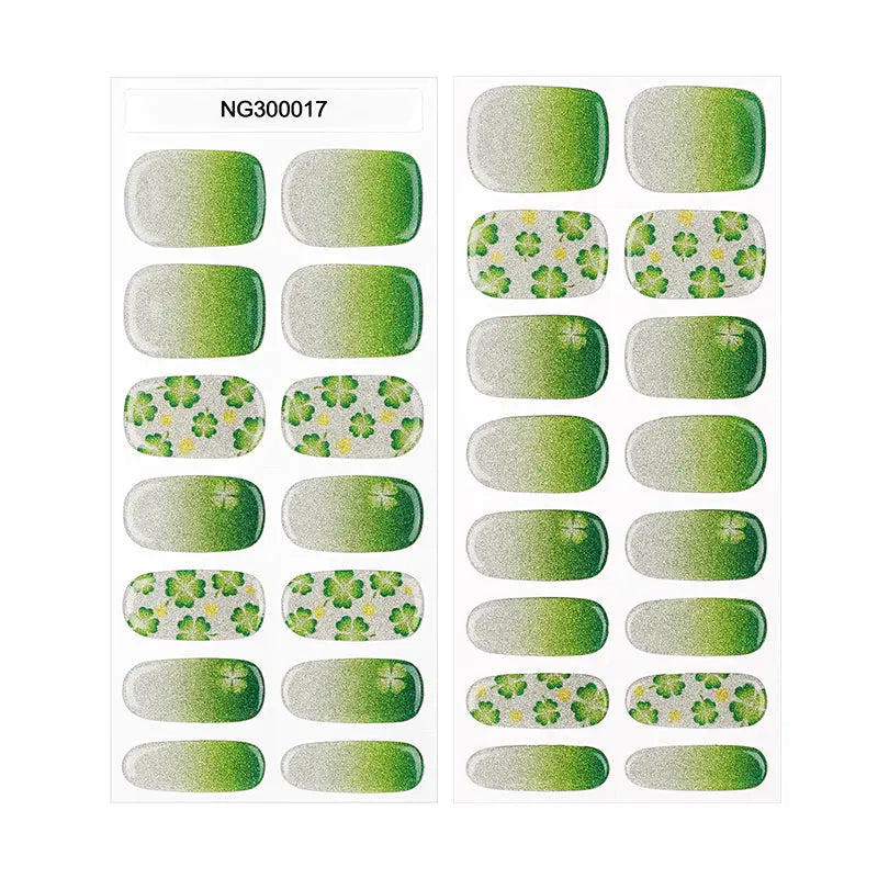 Clover Designs Gel With Uv Light — Semi-Cured Gel Nail Wraps