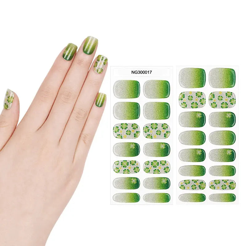 Clover Designs Gel With Uv Light — Semi-Cured Gel Nail Wraps