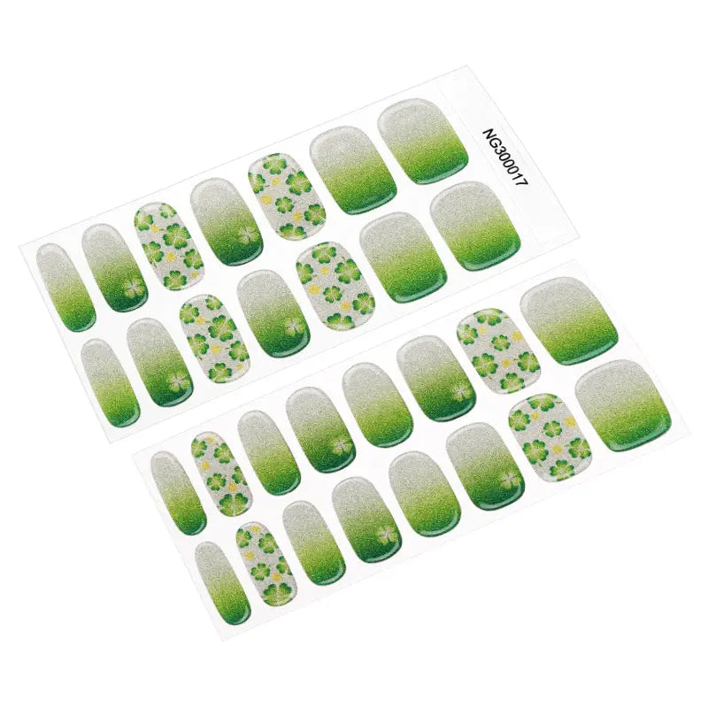 Clover Designs Gel With Uv Light — Semi-Cured Gel Nail Wraps