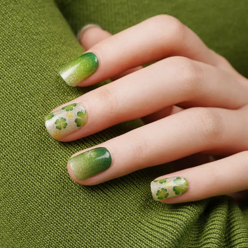 Clover Designs Gel With Uv Light — Semi-Cured Gel Nail Wraps