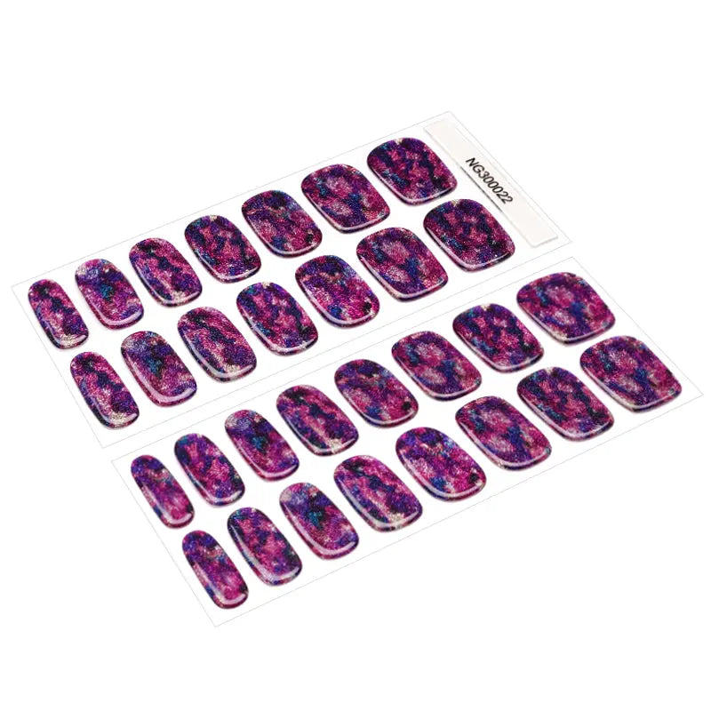 Colour Flash Glitter Strips Lavender Lovelies — Semi-Cured Gel Nail Wraps