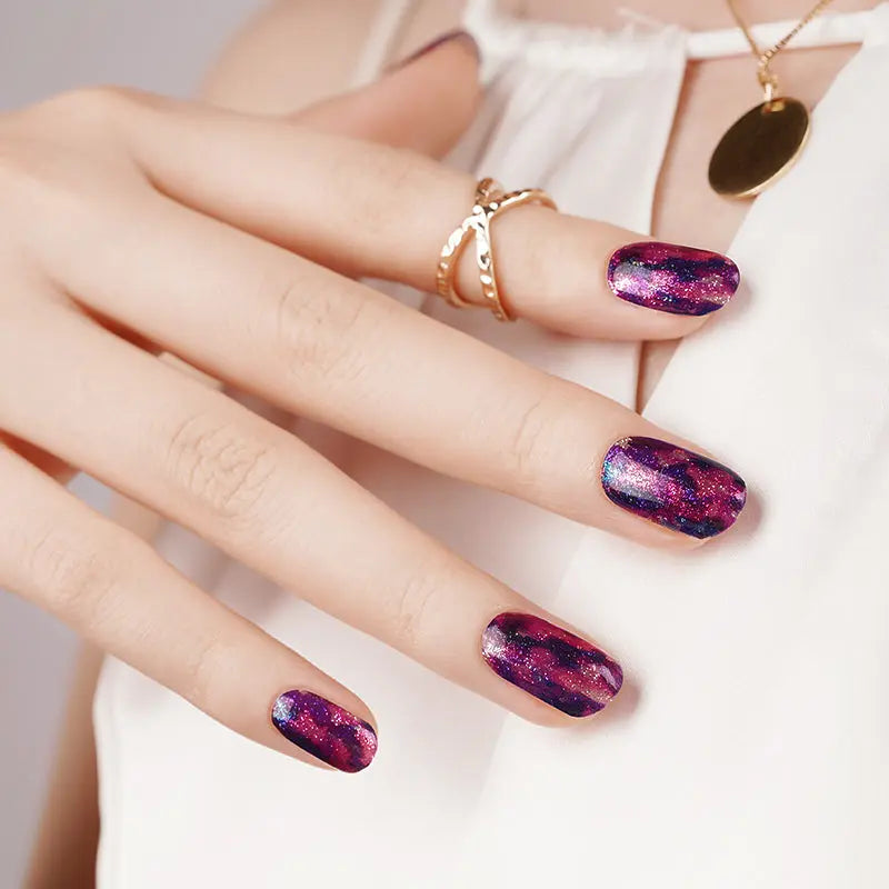 Colour Flash Glitter Strips Lavender Lovelies — Semi-Cured Gel Nail Wraps