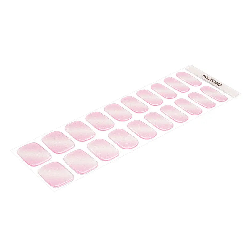 Diy Gel Barbie Cat-Eye — Semi-Cured Gel Nail Wraps
