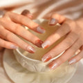 Gel Art Stickers Powder Blue Gradient Manicure — Semi-Cured Gel Nail Wraps