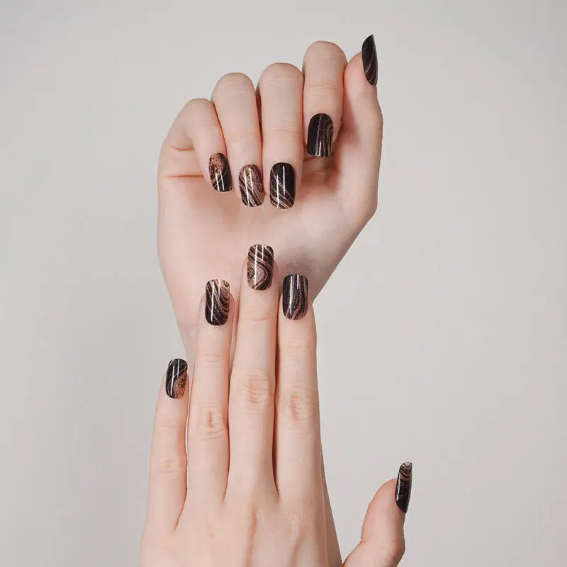 Gel Decals Volume Discount Bulk Glowing Marble — Semi-Cured Gel Nail Wraps
