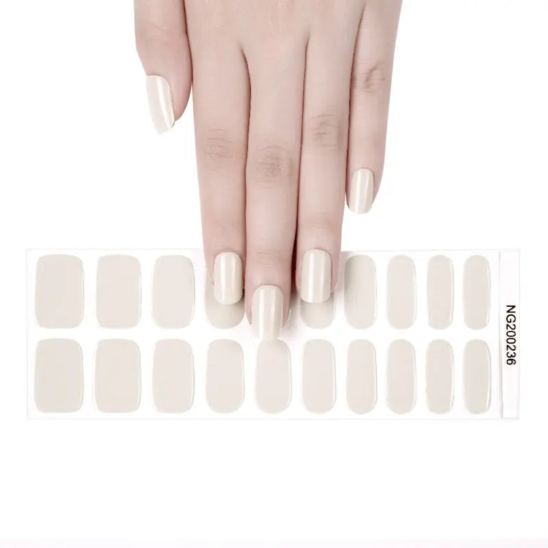 Gel Stickers Uv Light Camel Manicure — Semi-Cured Gel Nail Wraps