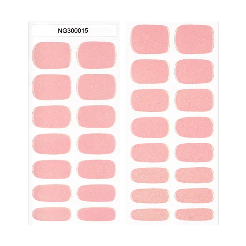 Pink Gel Polish — Semi-Cured Gel Nail Wraps