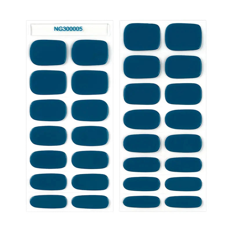 Product Classic Blue Art — Semi-Cured Gel Nail Wraps
