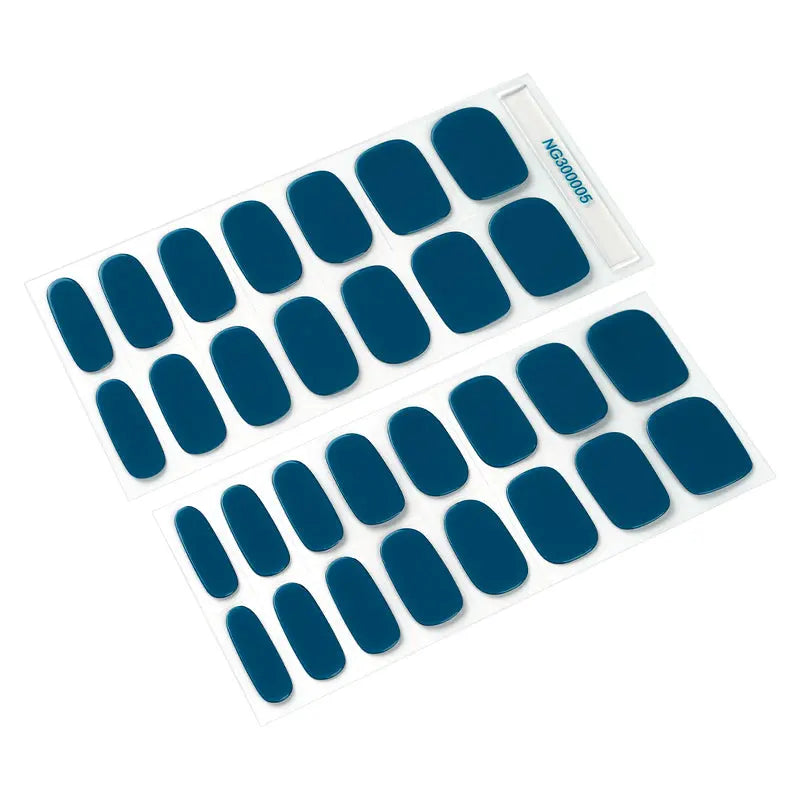Product Classic Blue Art — Semi-Cured Gel Nail Wraps