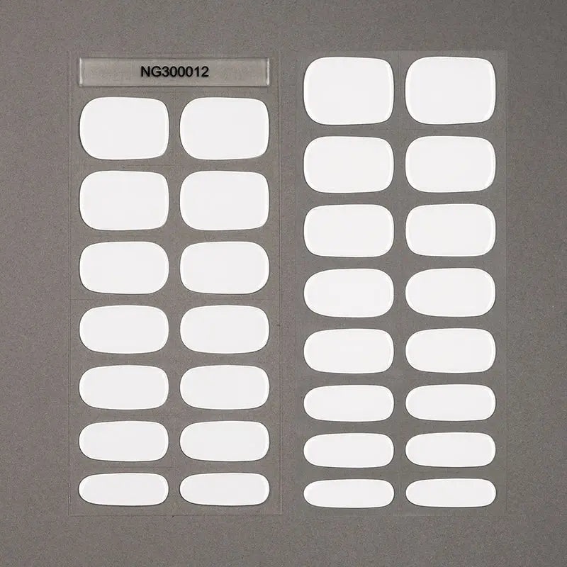 White Design — Semi-Cured Gel Nail Wraps