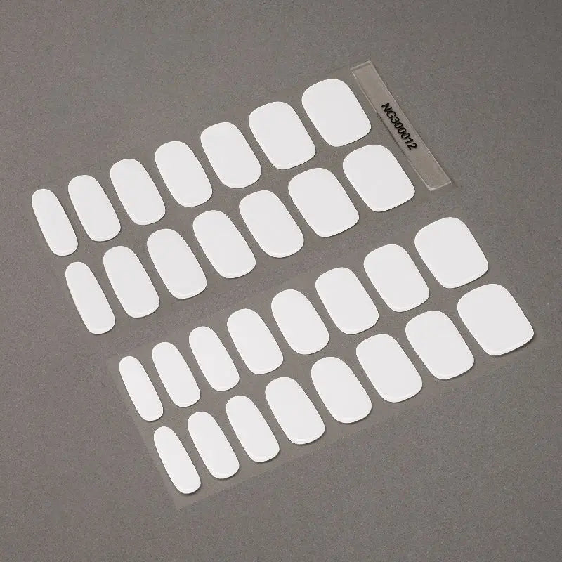 White Design — Semi-Cured Gel Nail Wraps