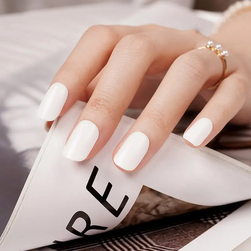 White Design — Semi-Cured Gel Nail Wraps